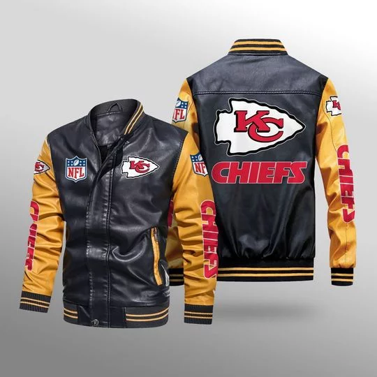 Kansas City Chiefs Leather Jacket XI36