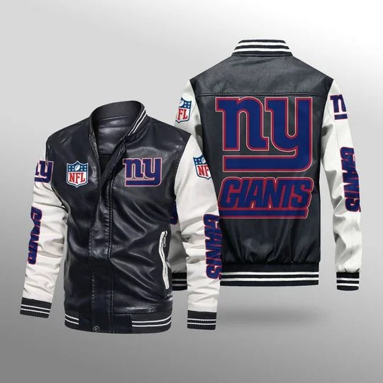New York Giants Leather Jacket HI20
