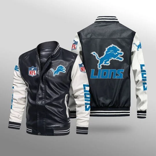 Detroit Lions Leather Jacket TH67