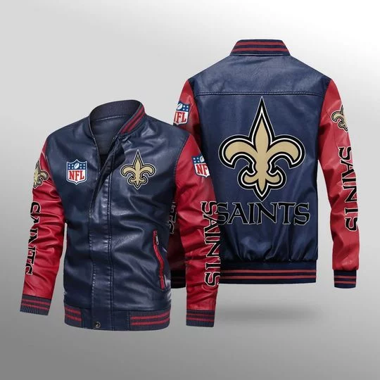 New Orleans Saints Leather Jacket PV99