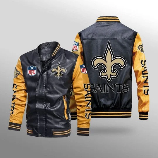New Orleans Saints Leather Jacket NN20