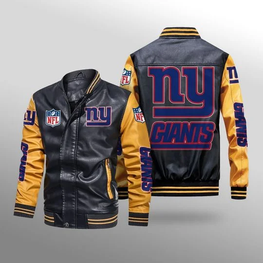New York Giants Leather Jacket NC73