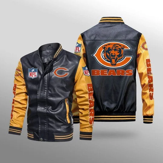 Chicago Bears Leather Jacket RO00