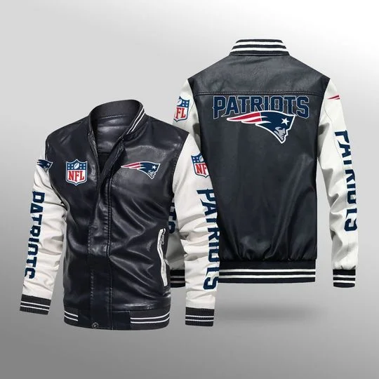 New England Patriots Leather Jacket LB34