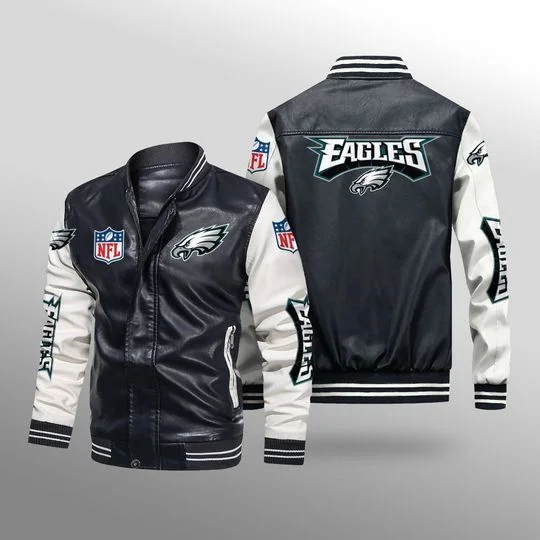 Philadelphia Eagles Leather Jacket KR93