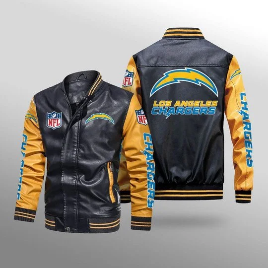 Los Angeles Chargers Leather Jacket IU83