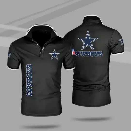 Dallas Cowboys Polo T-Shirt Full Size TZ83 - Image 5