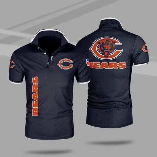 Chicago Bears Polo T-Shirt Full Size TP06