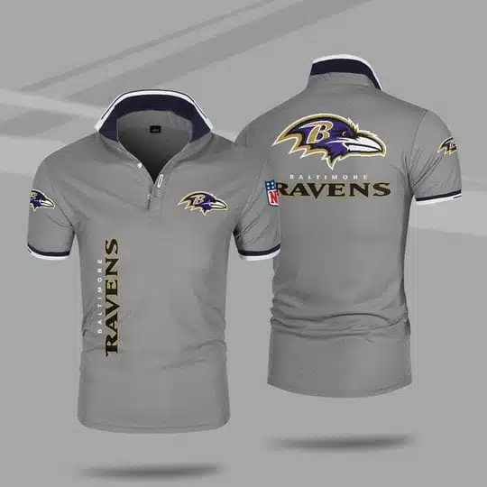 Baltimore Ravens Polo T-Shirt Full Size FM60 - Image 4