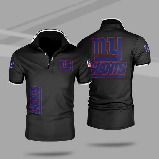 New York Giants Polo T-Shirt Full Size NF83 - Image 2