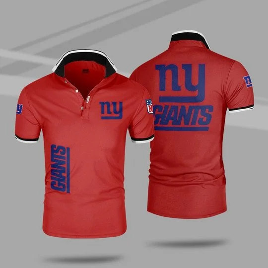 New York Giants Polo T-Shirt Full Size NF83 - Image 3
