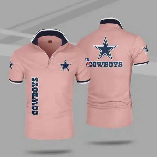Dallas Cowboys Polo T-Shirt Full Size TZ83 - Image 4