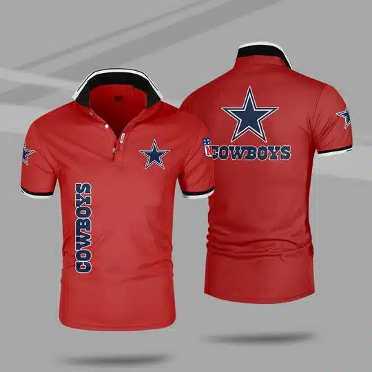 Dallas Cowboys Polo T-Shirt Full Size TZ83