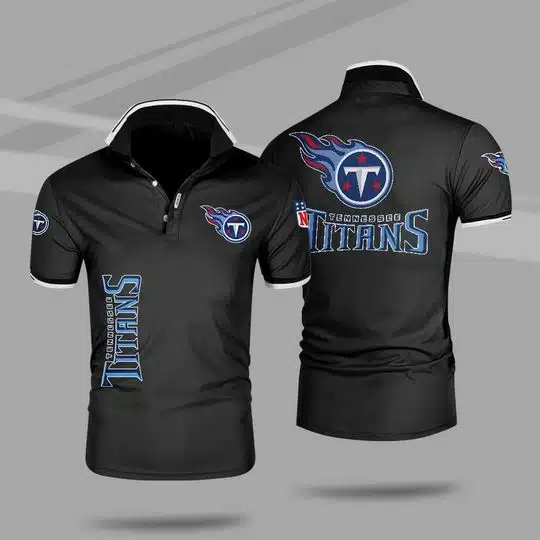 Tennessee Titans Polo T-Shirt Full Size KV72 - Image 3