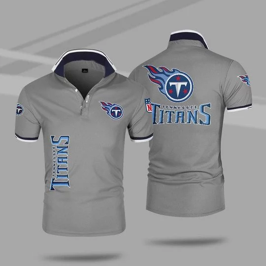 Tennessee Titans Polo T-Shirt Full Size KV72 - Image 2