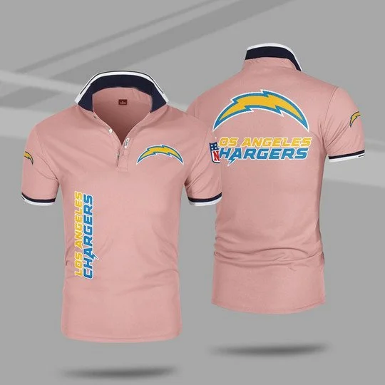 Los Angeles Chargers Polo T-Shirt Full Size UK31 - Image 3