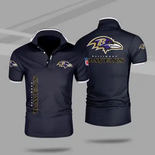 Baltimore Ravens Polo T-Shirt Full Size FM60