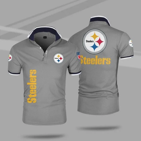 Pittsburgh Steelers Polo T-Shirt Full Size IM39