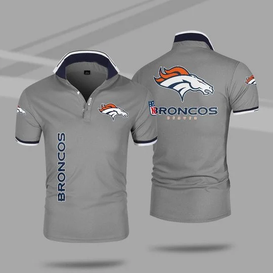 Denver Broncos Polo T-Shirt Full Size OC46 - Image 4