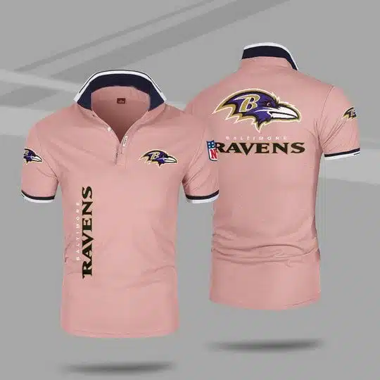 Baltimore Ravens Polo T-Shirt Full Size FM60 - Image 5