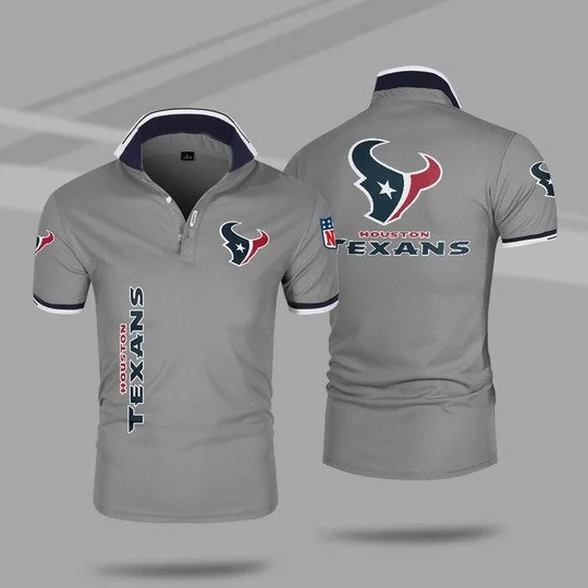 Houston Texans Polo T-Shirt Full Size OI38 - Image 4