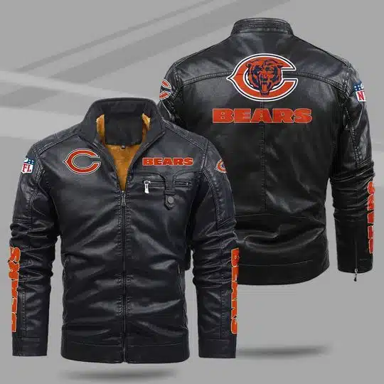 Chicago Bears Leather Jacket TQ11