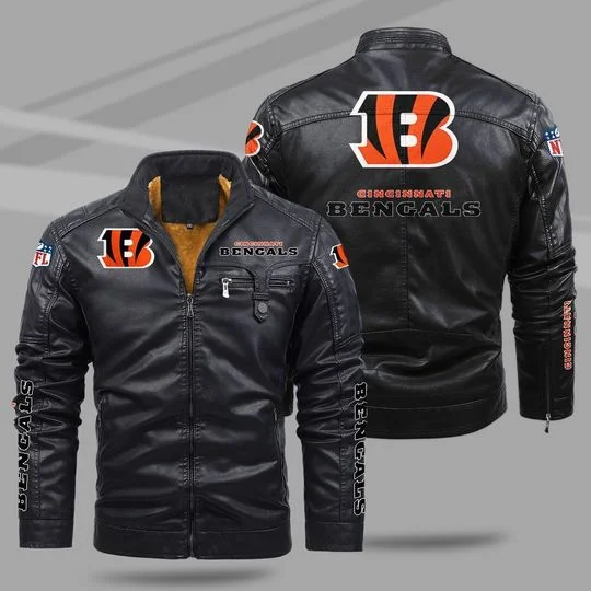 Cincinnati Bengals Leather Jacket SS57