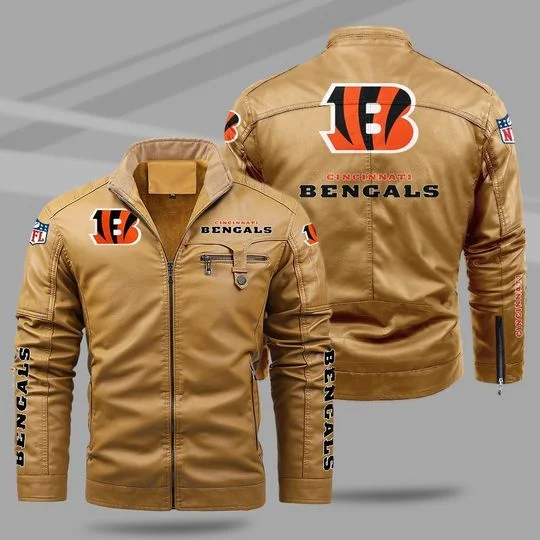 Cincinnati Bengals Leather Jacket IE20
