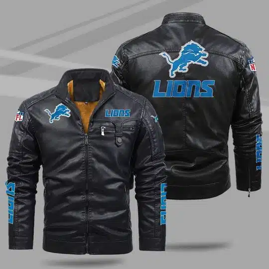 Detroit Lions Leather Jacket RF73
