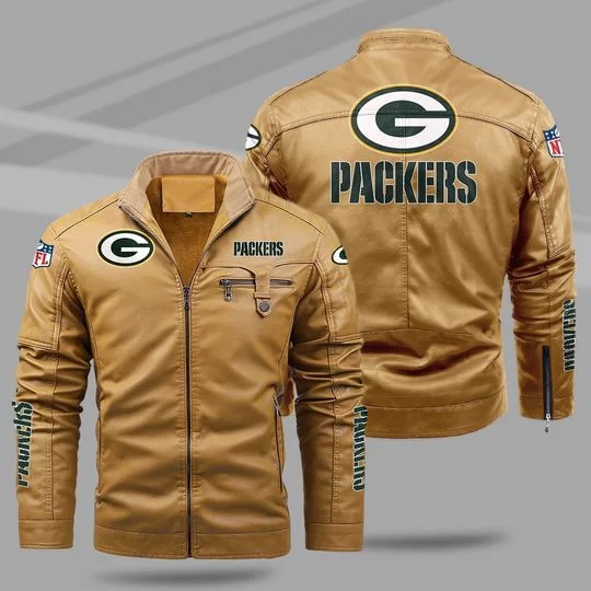 Green Bay Packers Leather Jacket PL93