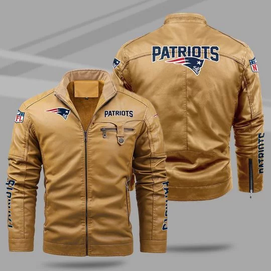 New England Patriots Leather Jacket TN63