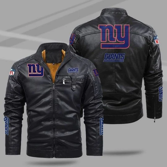 New York Giants Leather Jacket UC19