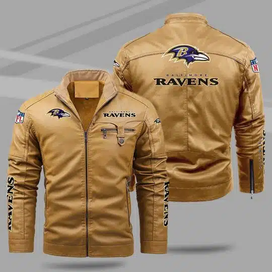 Baltimore Ravens Leather Jacket UT44