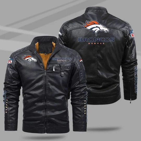 Denver Broncos Leather Jacket YC80
