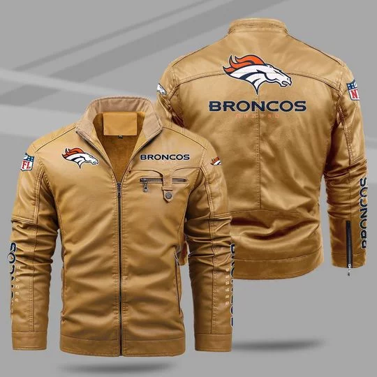 Denver Broncos Leather Jacket CY73