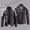 Miami Dolphins Leather Jacket PX37