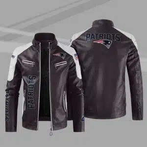 New England Patriots Leather Jacket TL19