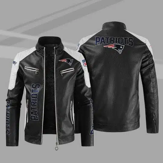 New England Patriots Leather Jacket OA36