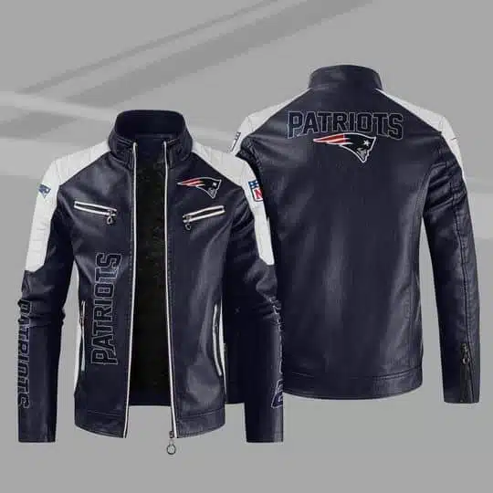 New England Patriots Leather Jacket FV24