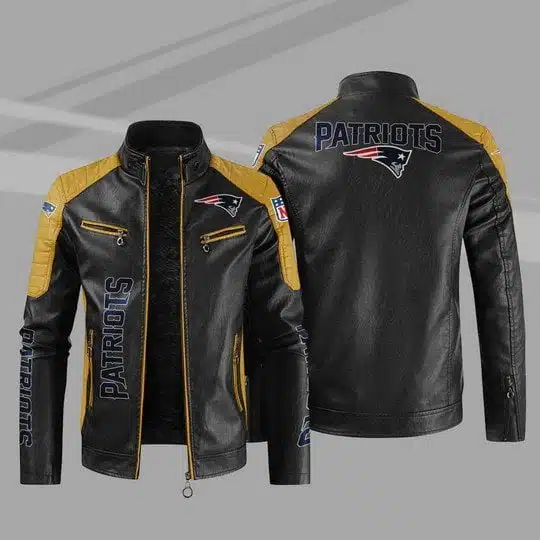 New England Patriots Leather Jacket KC14