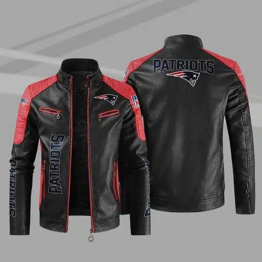 New England Patriots Leather Jacket NV26