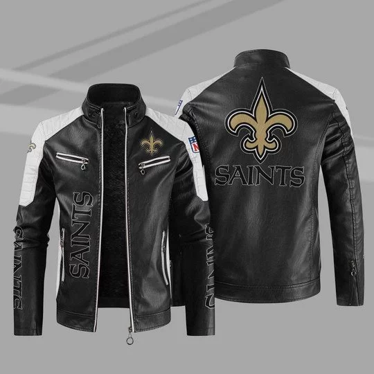 New Orleans Saints Leather Jacket CR81