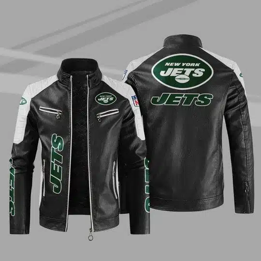 New York Jets Leather Jacket LC91
