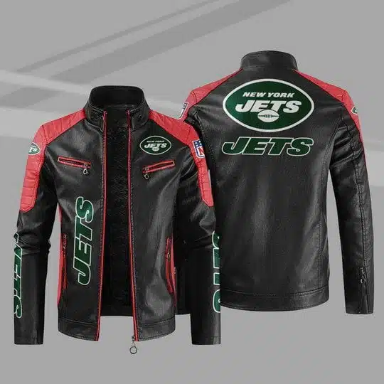 New York Jets Leather Jacket IV83