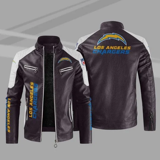 Los Angeles Chargers Leather Jacket DM19