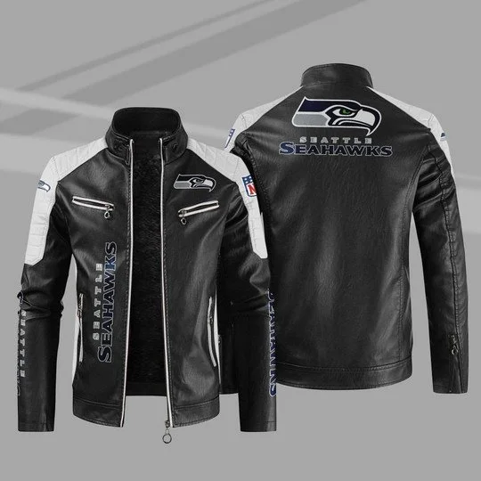 Seattle Seahawks Leather Jacket KX69