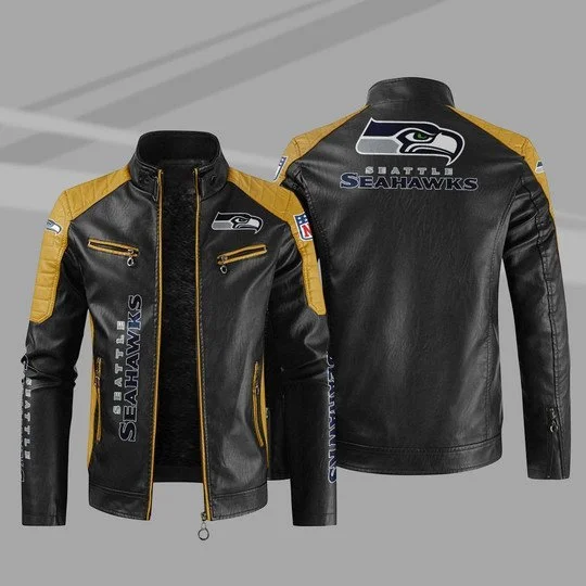 Seattle Seahawks Leather Jacket IL12