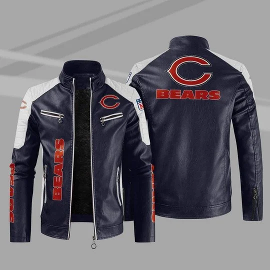 Chicago Bears Leather Jacket QH66