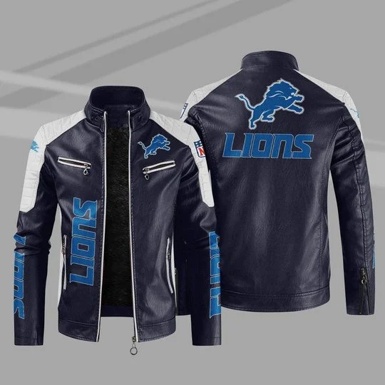 Detroit Lions Leather Jacket CE37