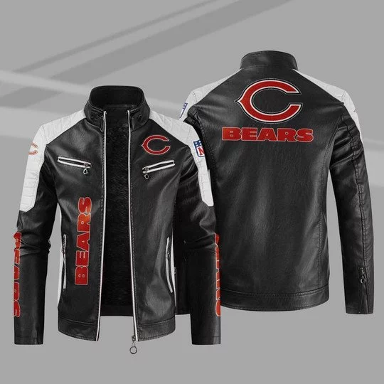 Chicago Bears Leather Jacket YI99